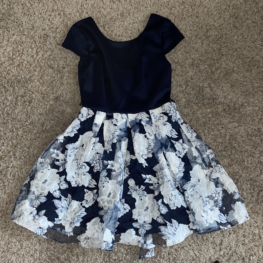 Junior Navy Blue Dress